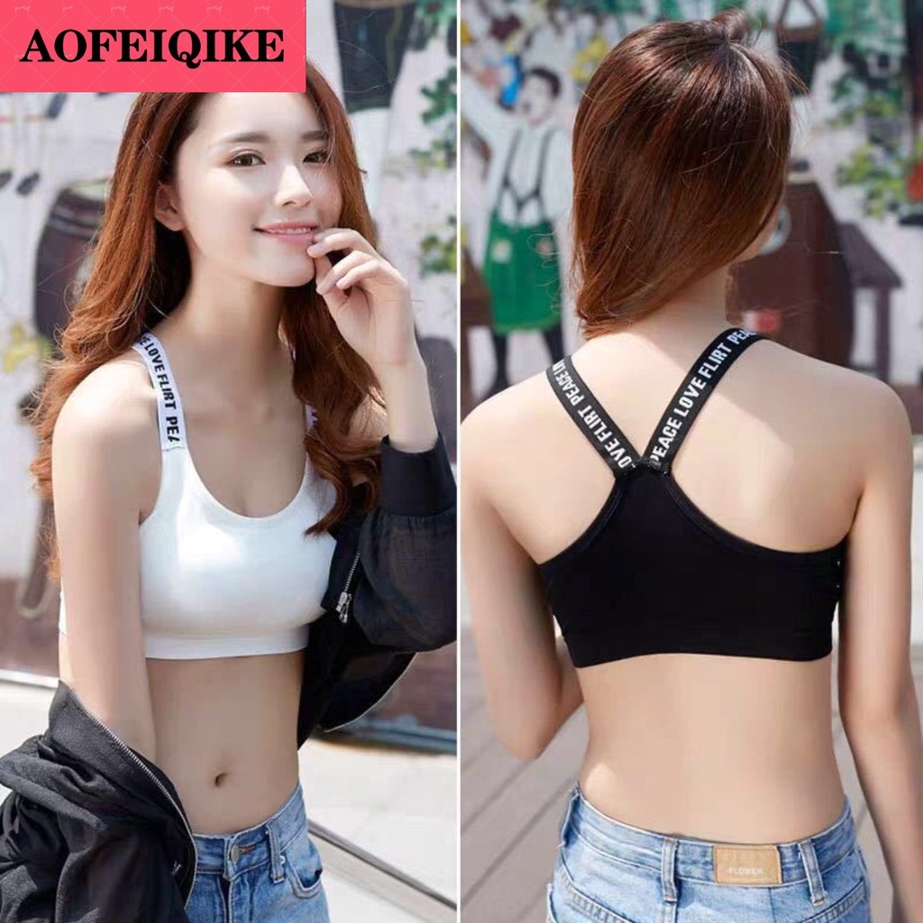 40-65Kg Sexy Bra Top Women Spo - Bralette Triangle Set ulasan dan harga