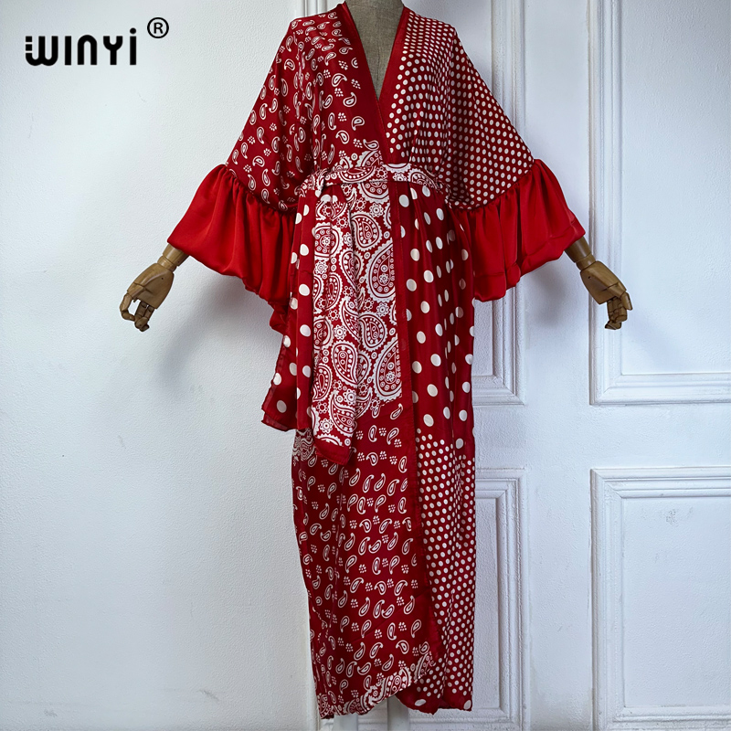 WINYI Summer Kimono Party Dres - Cover Up Kaftan ulasan dan harga
