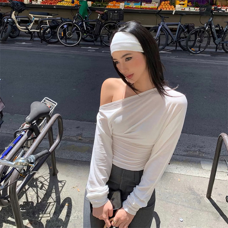 2026 Women’s One Shoulder Top  - Blouse Off Shoulder ulasan dan harga