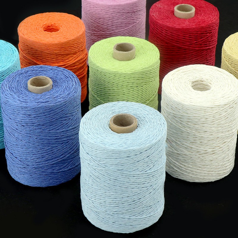 150g Plain 2 Ply Raffia Yarn f - Crochet Bag Raffia ulasan dan harga