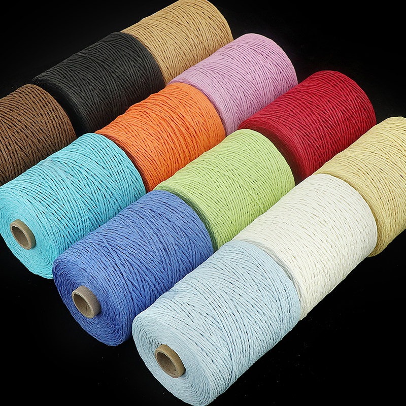 150g Plain 2 Ply Raffia Yarn f - Crochet Bag Raffia ulasan dan harga