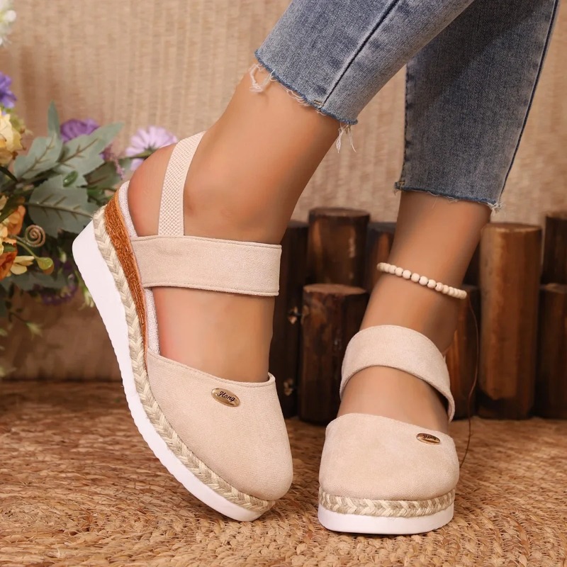 Women Closed Toe Wedge Sandals - Wedge Espadrille Women ulasan dan harga