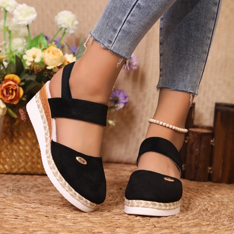 Women Closed Toe Wedge Sandals - Wedge Espadrille Women ulasan dan harga